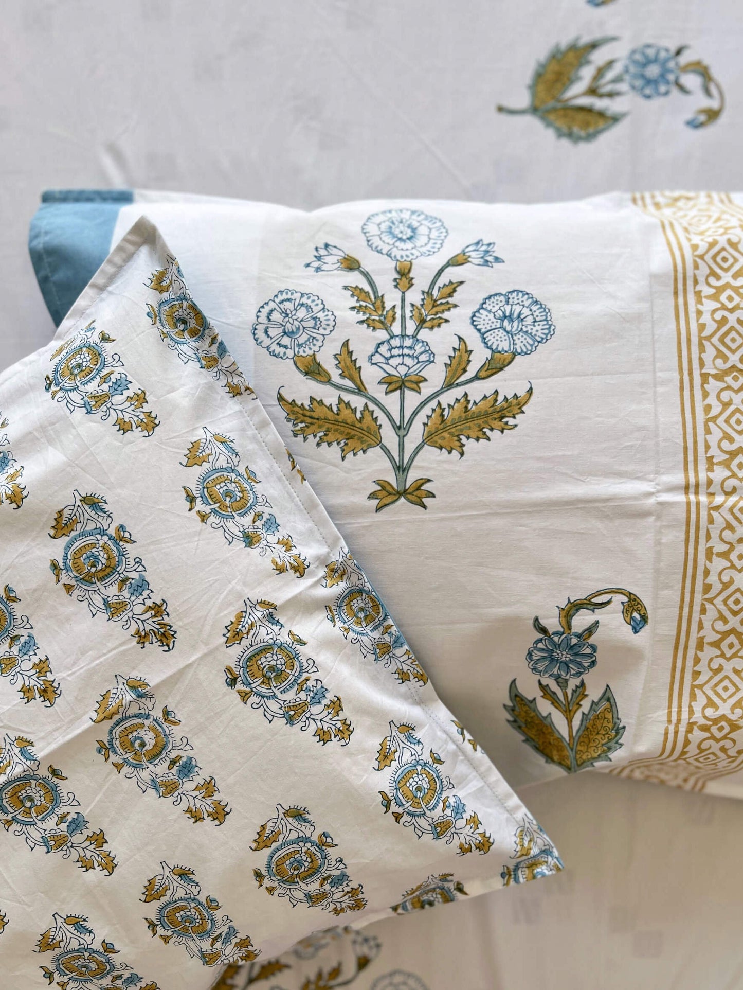 Majuli Hand Block Printed Cotton Bed Sheet