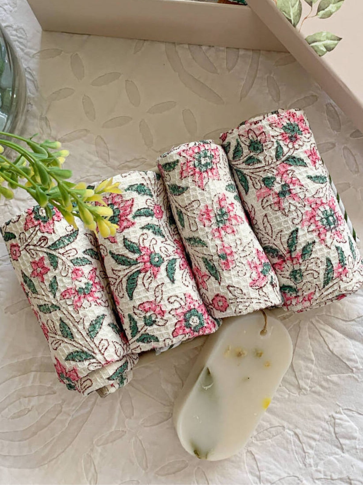 Towel Gift Box - Floral Vine